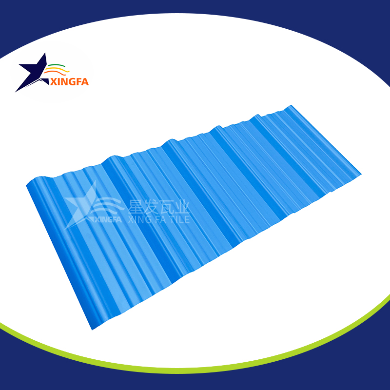 2.5mm加厚蓝色梯形pvc复合隔热瓦 适用于大型水产养殖业厂房房顶用 pvc材质塑料防火厂房瓦 PVC瓦安阳厂家出售